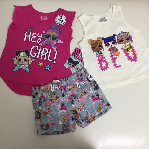 Lol surprise cute 3pc Shorts Set - Picture 6 of 6